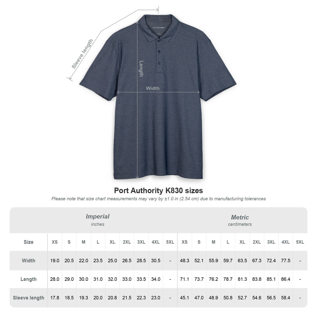 Men's Teal Polo Shirt with Shield Crest Embroidery — Classic Casual Golf & Work Polo