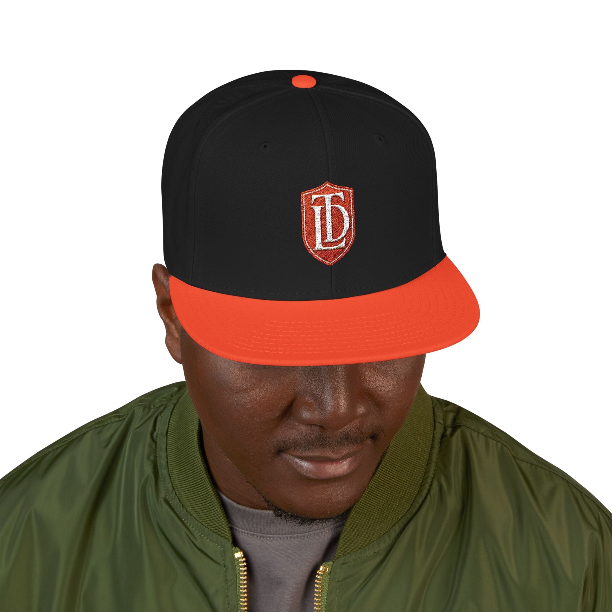 Embroidered Crest 'TDL' Snapback Hat