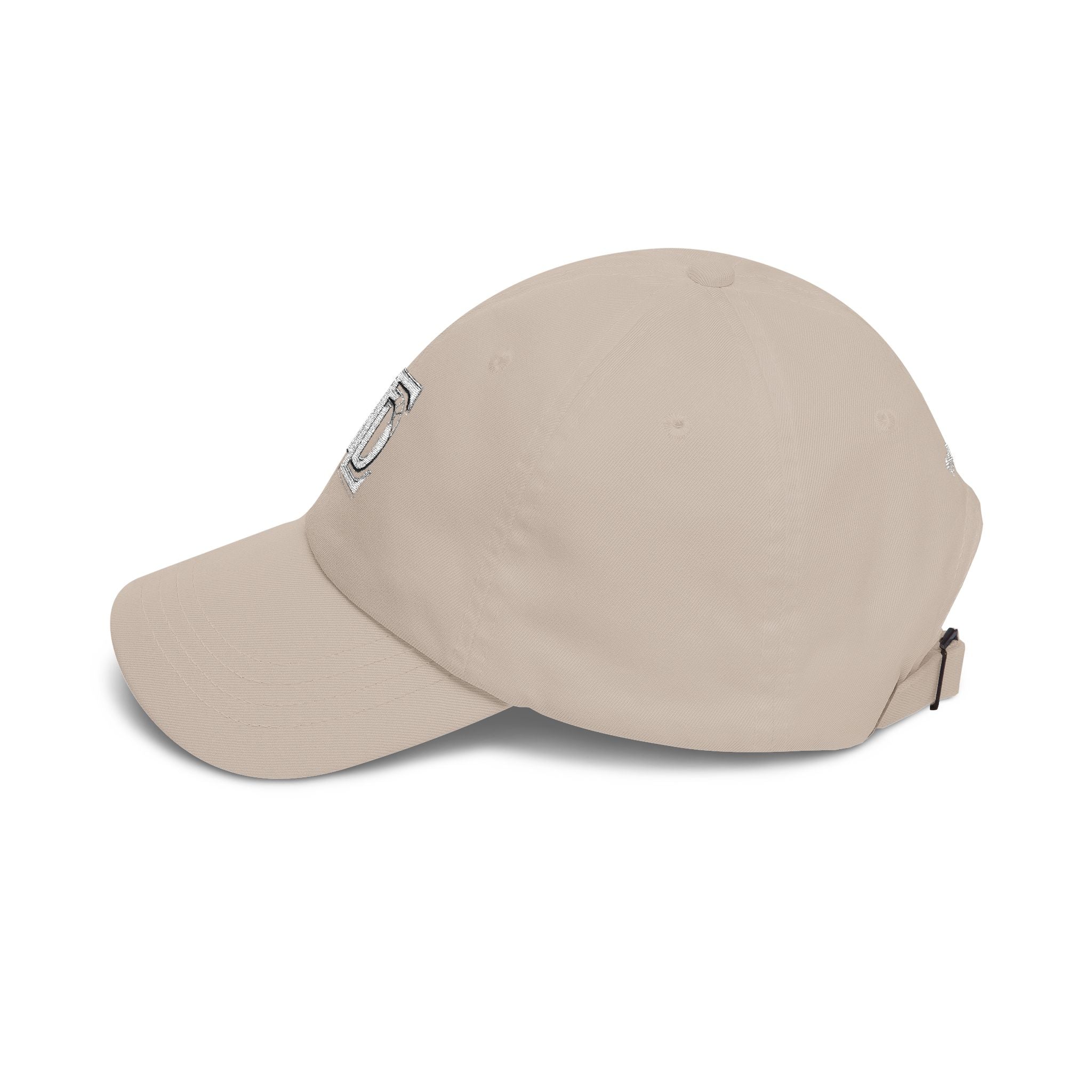 Classic Dad Cap - Embroidered TDL Monogram Baseball Hat (White Embroider)