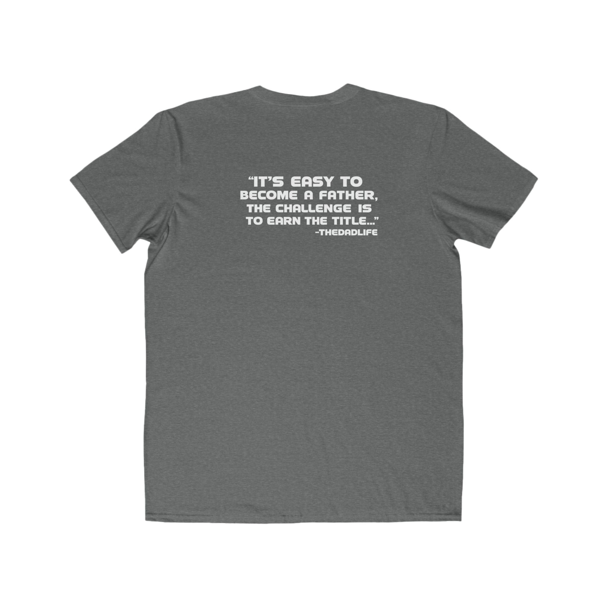 Men's Lightweight Tee — Minimalist 'TDL' Chest Logo & Father Quote