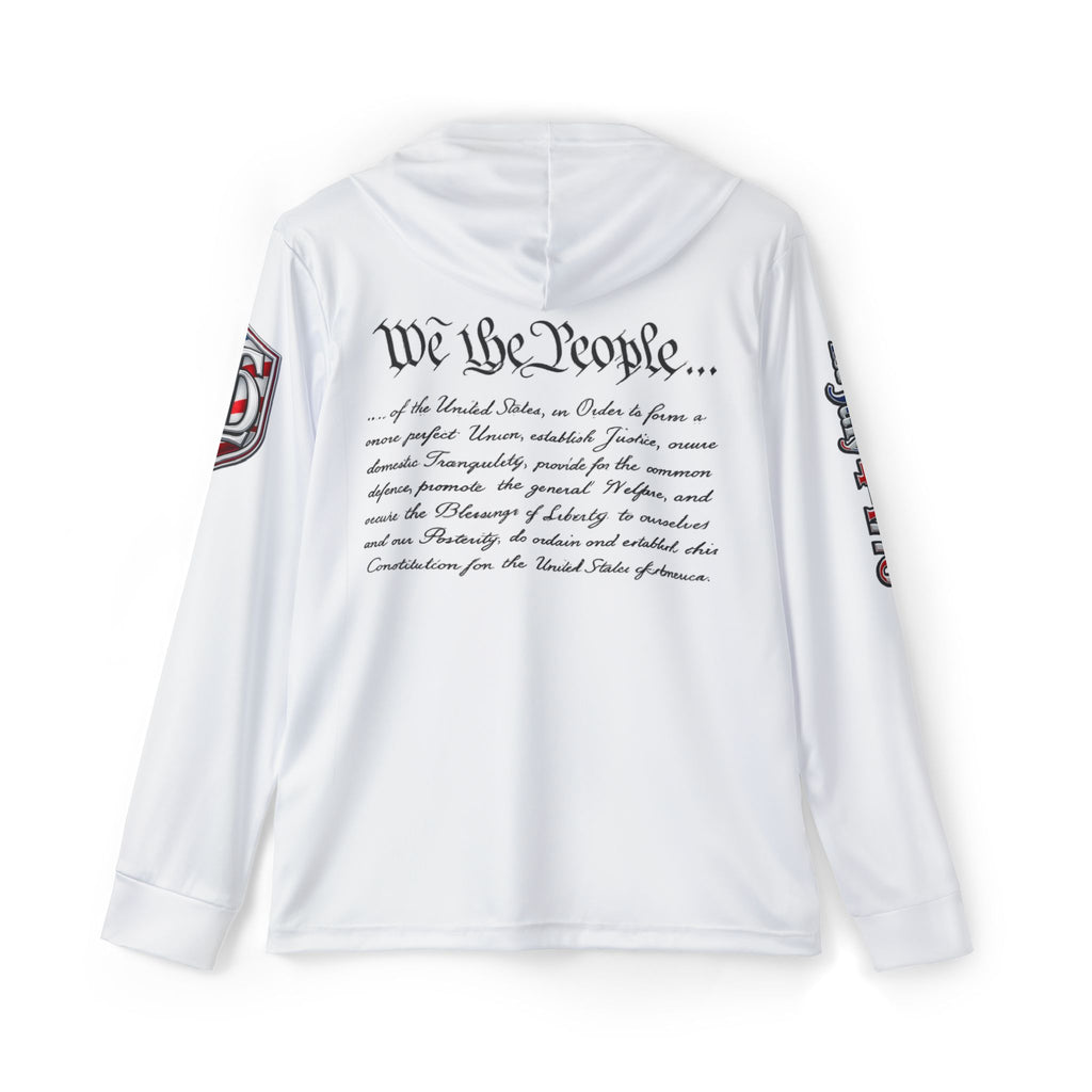 Patriotic 'TheDadLife' Sports Hoodie — 'We the People' Warmup Pullover