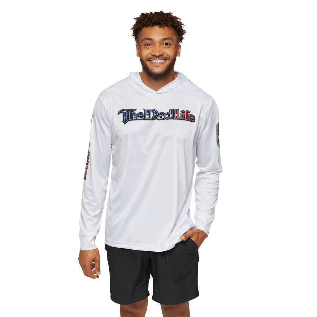 Patriotic 'TheDadLife' Sports Hoodie — 'We the People' Warmup Pullover