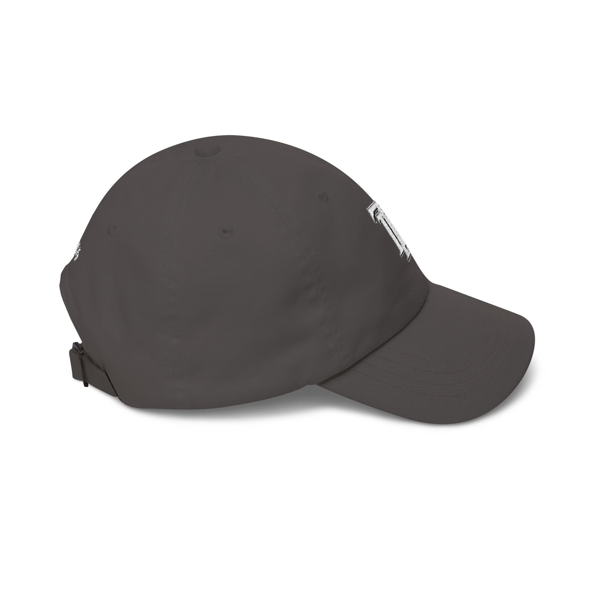 Classic Dad Cap - Embroidered TDL Monogram Baseball Hat (White Embroider)