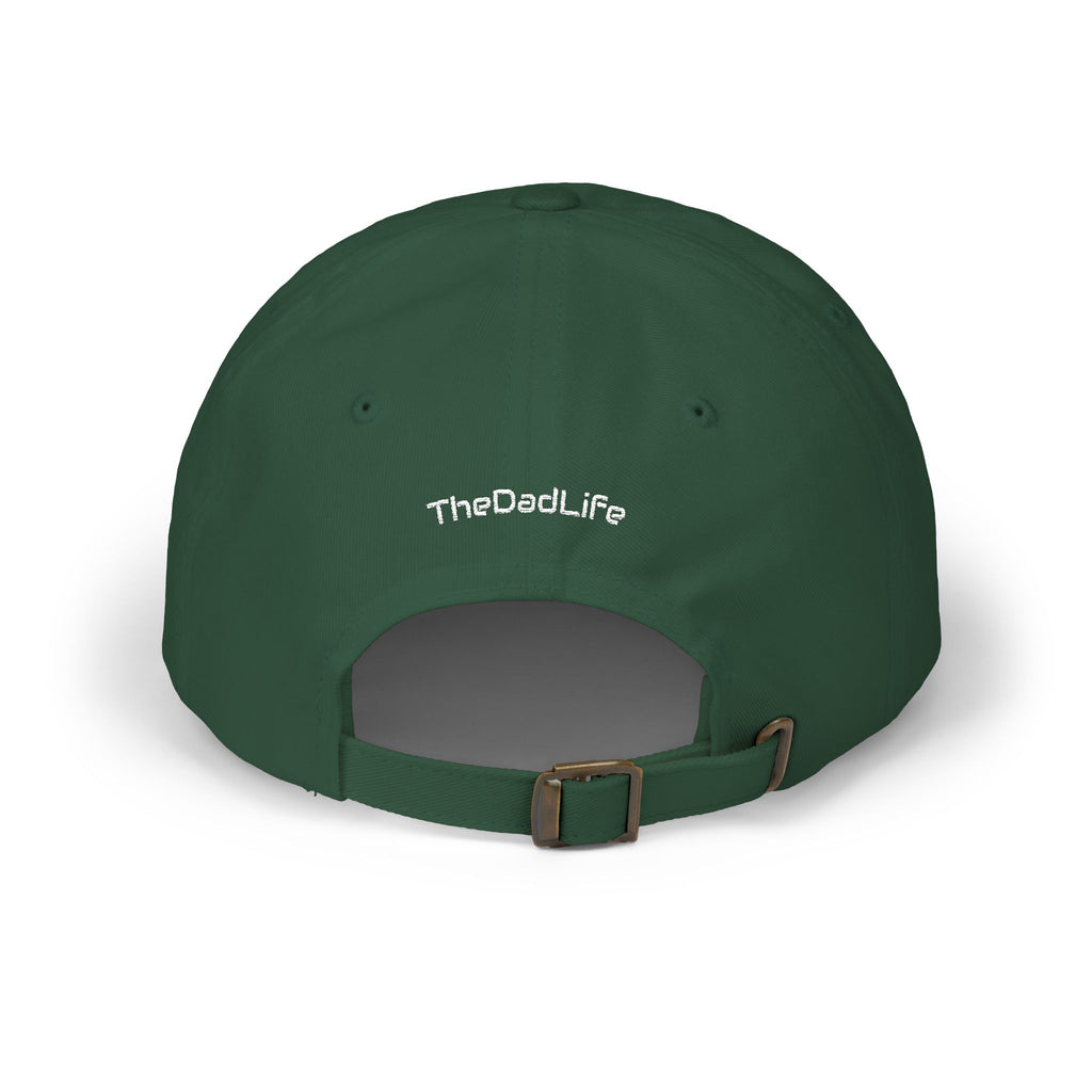 Classic Dad Cap - Embroidered TDL Monogram Baseball Hat (White Embroider)
