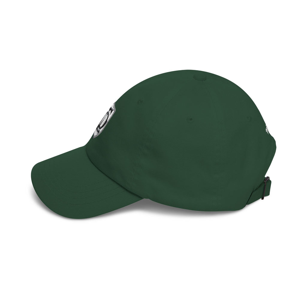 Classic Dad Cap - Embroidered TDL Monogram Baseball Hat (White Embroider)