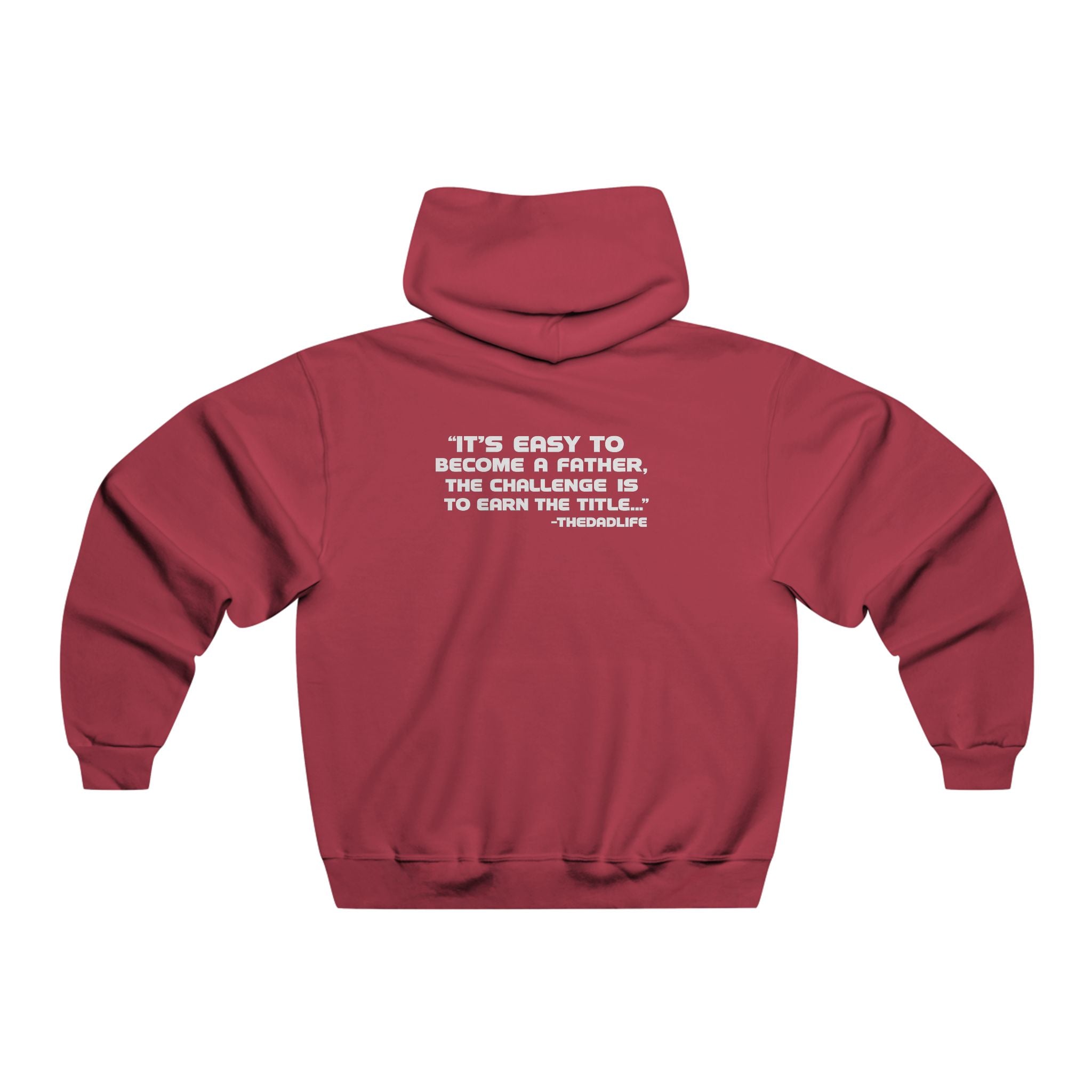 Minimal TDL Crest Hoodie — Small Front Shield Logo & Subtle Back Text Sweatshirt