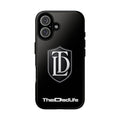 TheDadLife 'TDL' Crest Tough Phone Case – Glossy Black Protective Cover