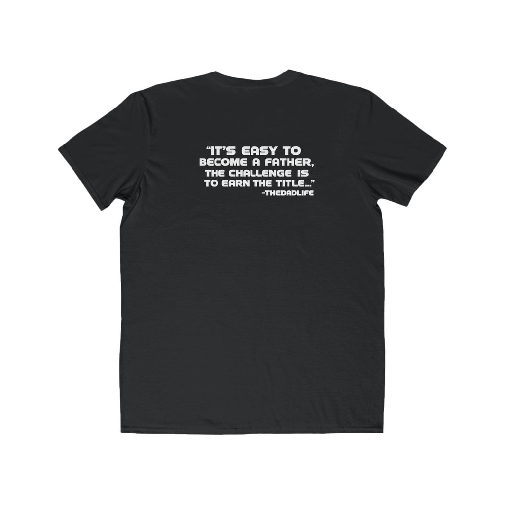 Men's Lightweight Tee — Minimalist 'TDL' Chest Logo & Father Quote