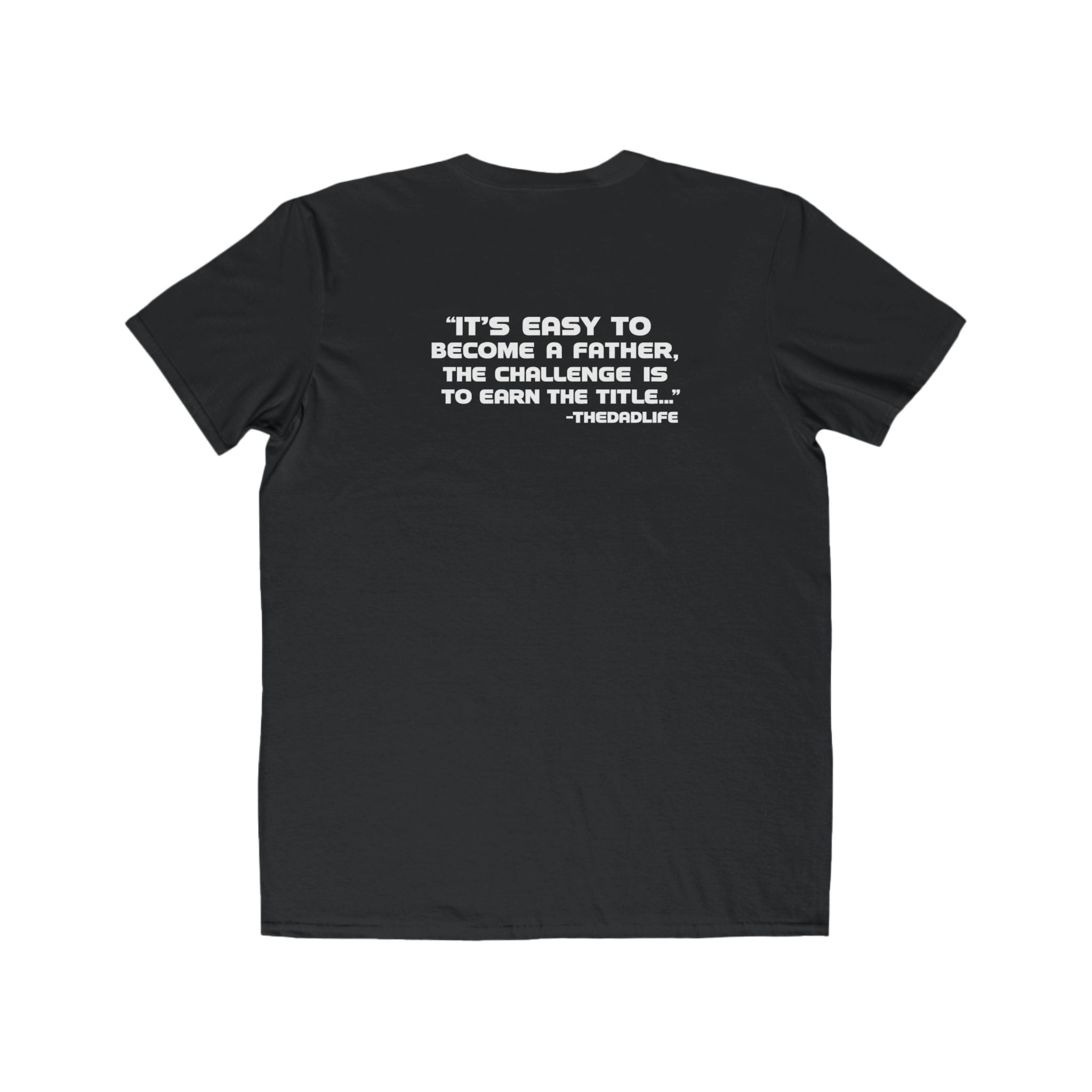 Men's Lightweight Tee — Minimalist 'TDL' Chest Logo & Father Quote