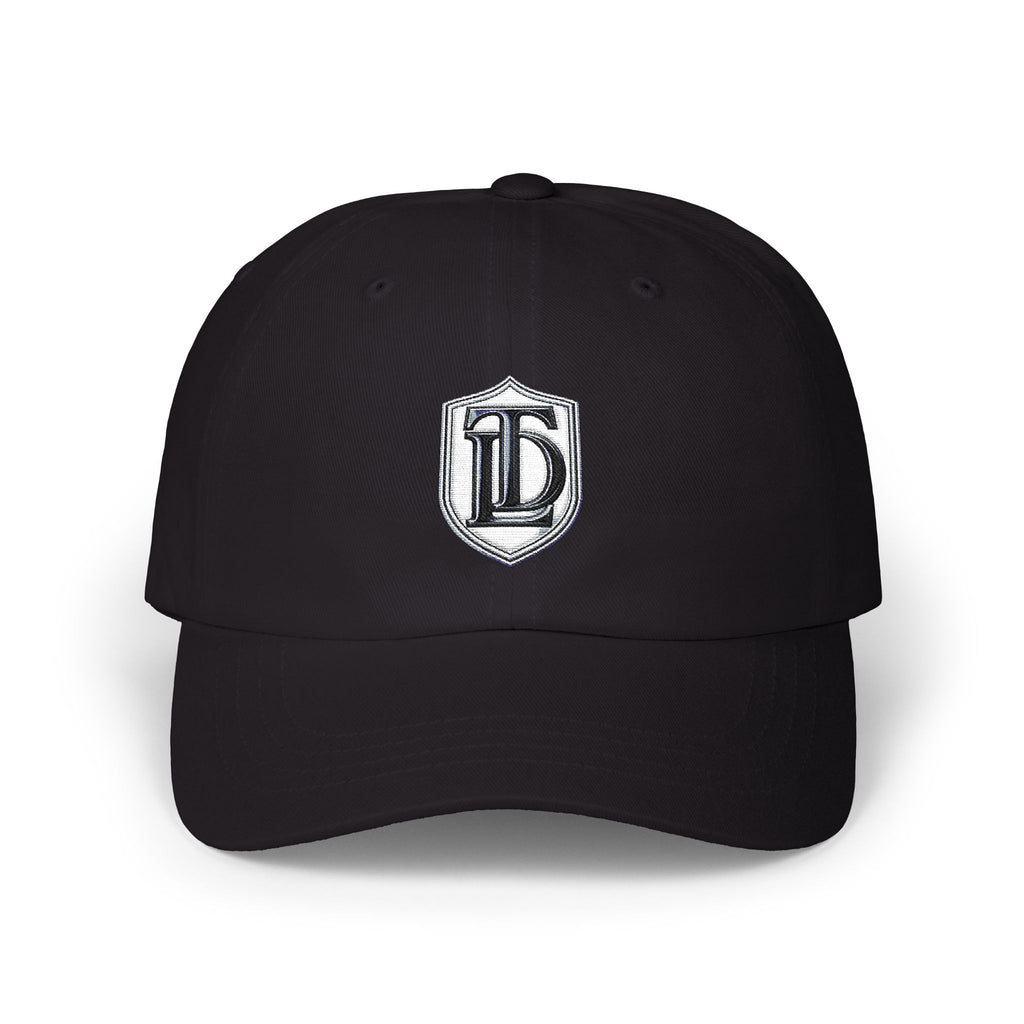 Classic Dad Cap - Embroidered TDL Monogram Baseball Hat (White Embroider)