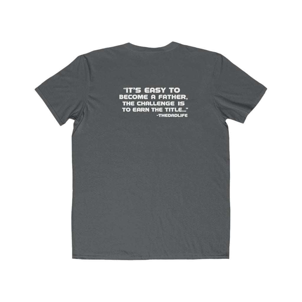 Men's Lightweight Tee — Minimalist 'TDL' Chest Logo & Father Quote