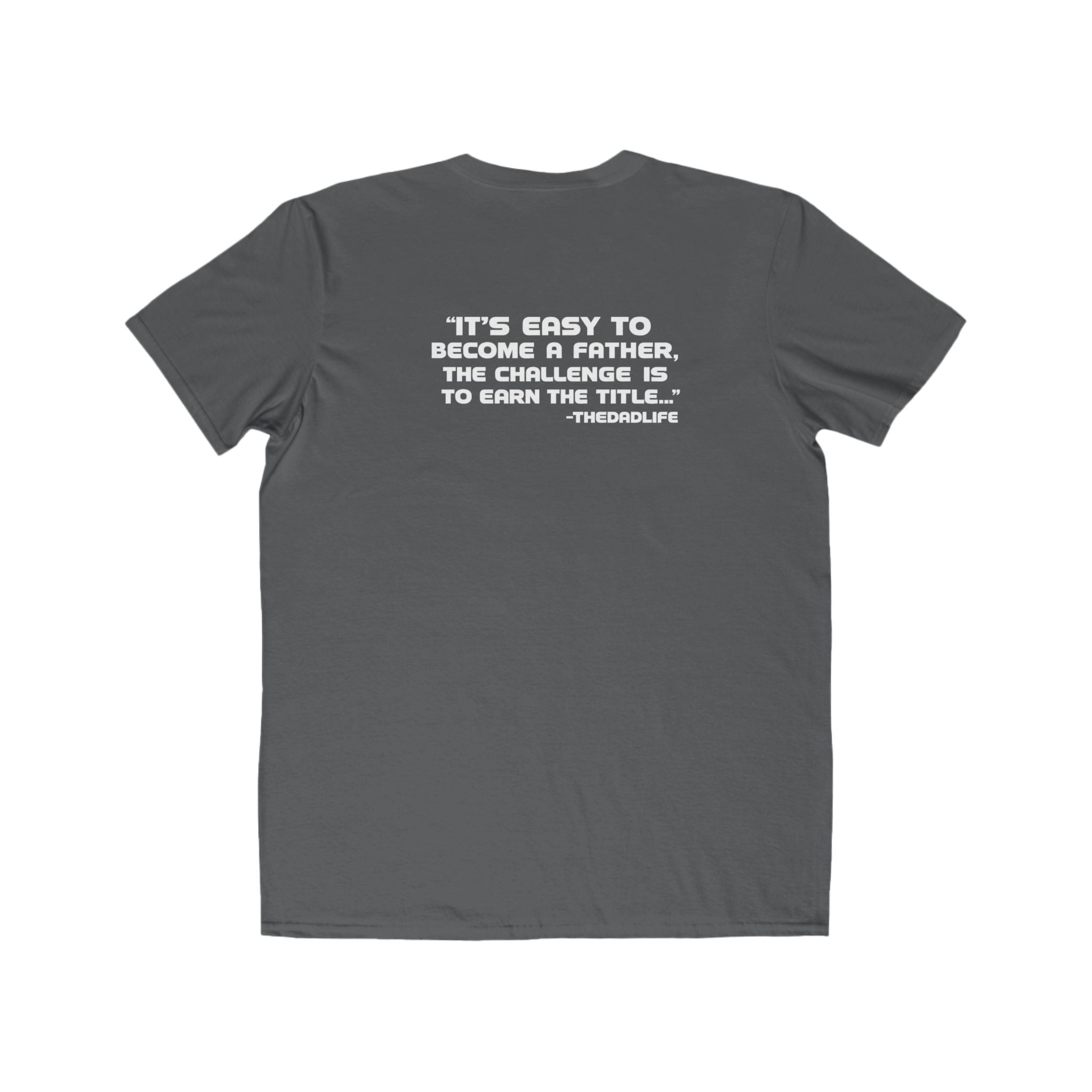 Men's Lightweight Tee — Minimalist 'TDL' Chest Logo & Father Quote