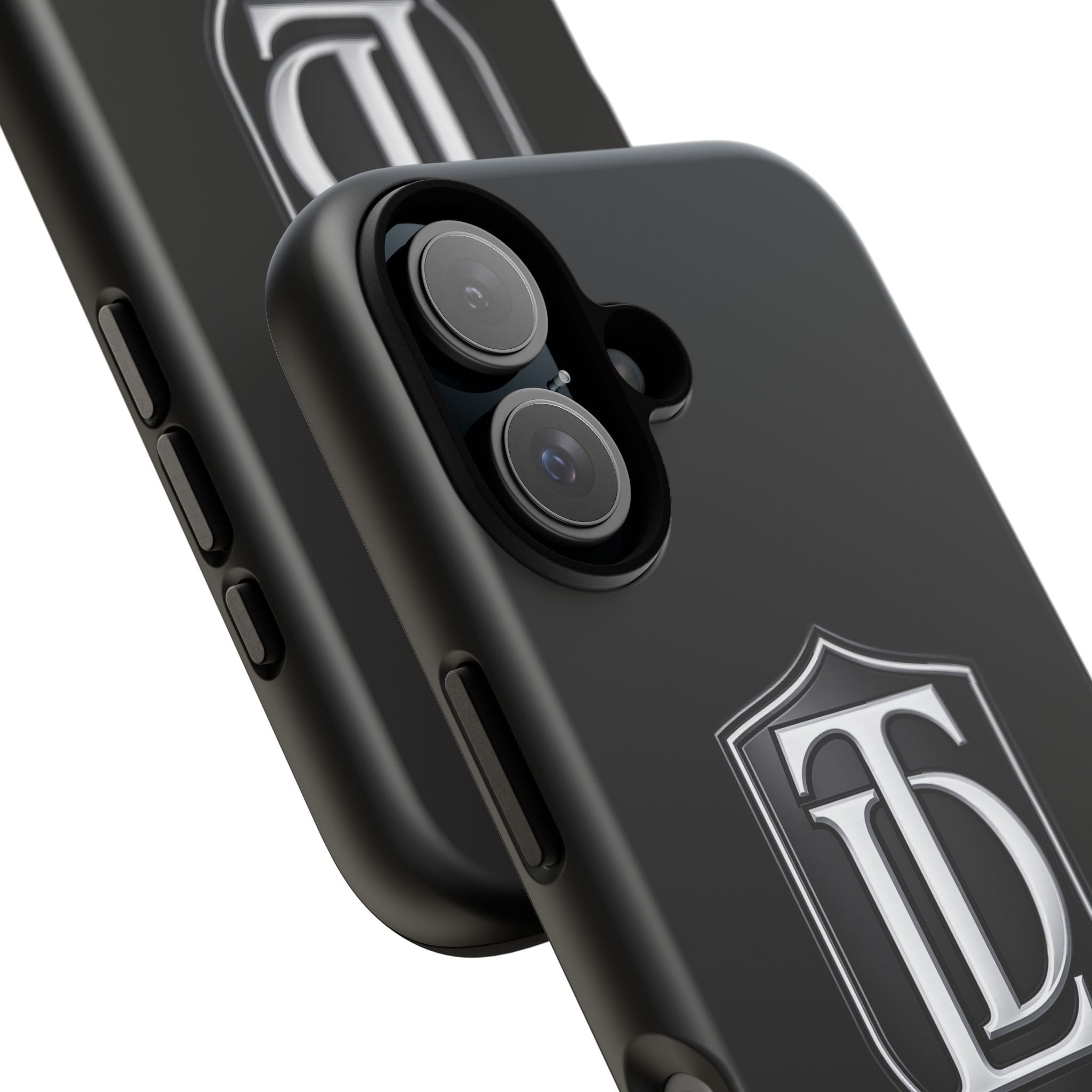 TheDadLife 'TDL' Crest Tough Phone Case – Glossy Black Protective Cover