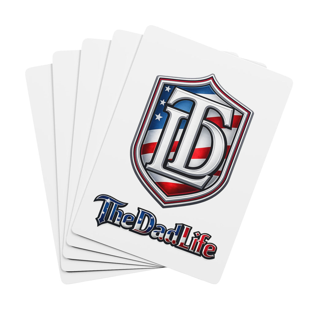 TheDadLife Patriotic Poker Playing Cards – Custom Ace Spade Deck for Dads & Game Nights
