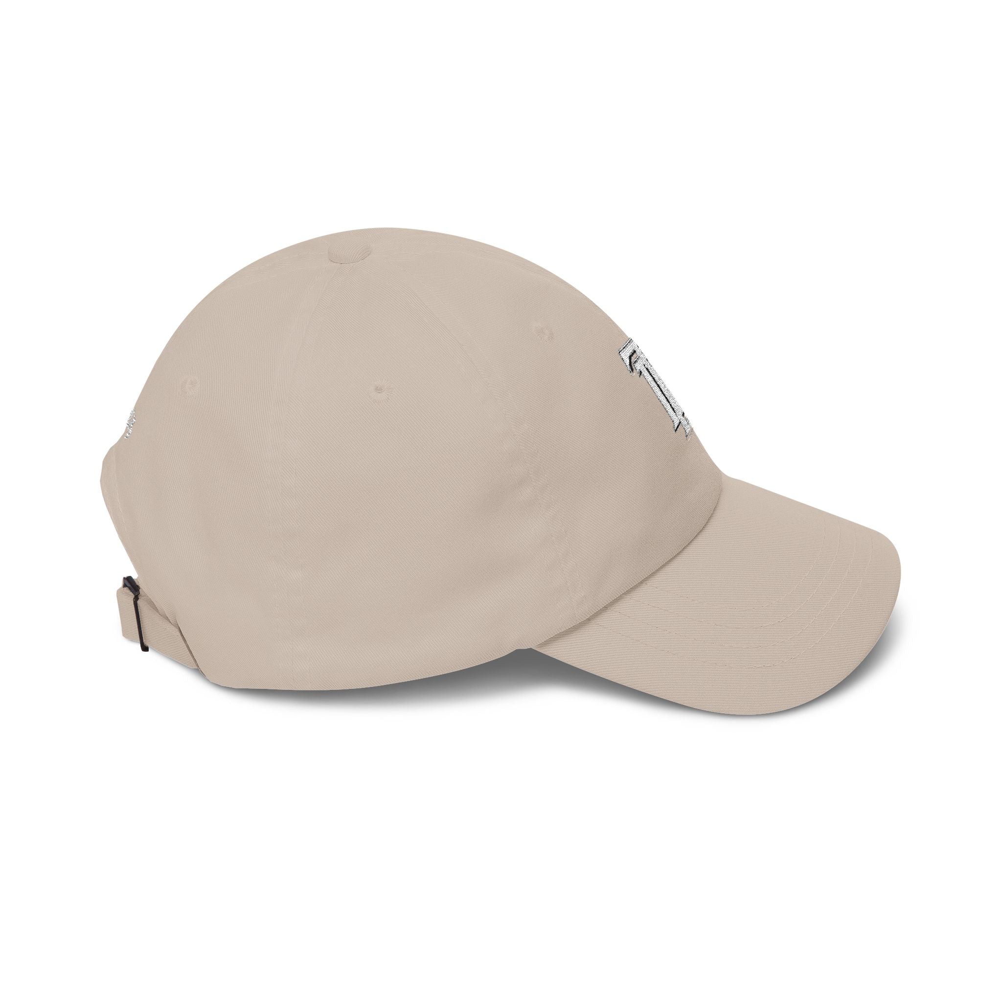 Classic Dad Cap - Embroidered TDL Monogram Baseball Hat (White Embroider)