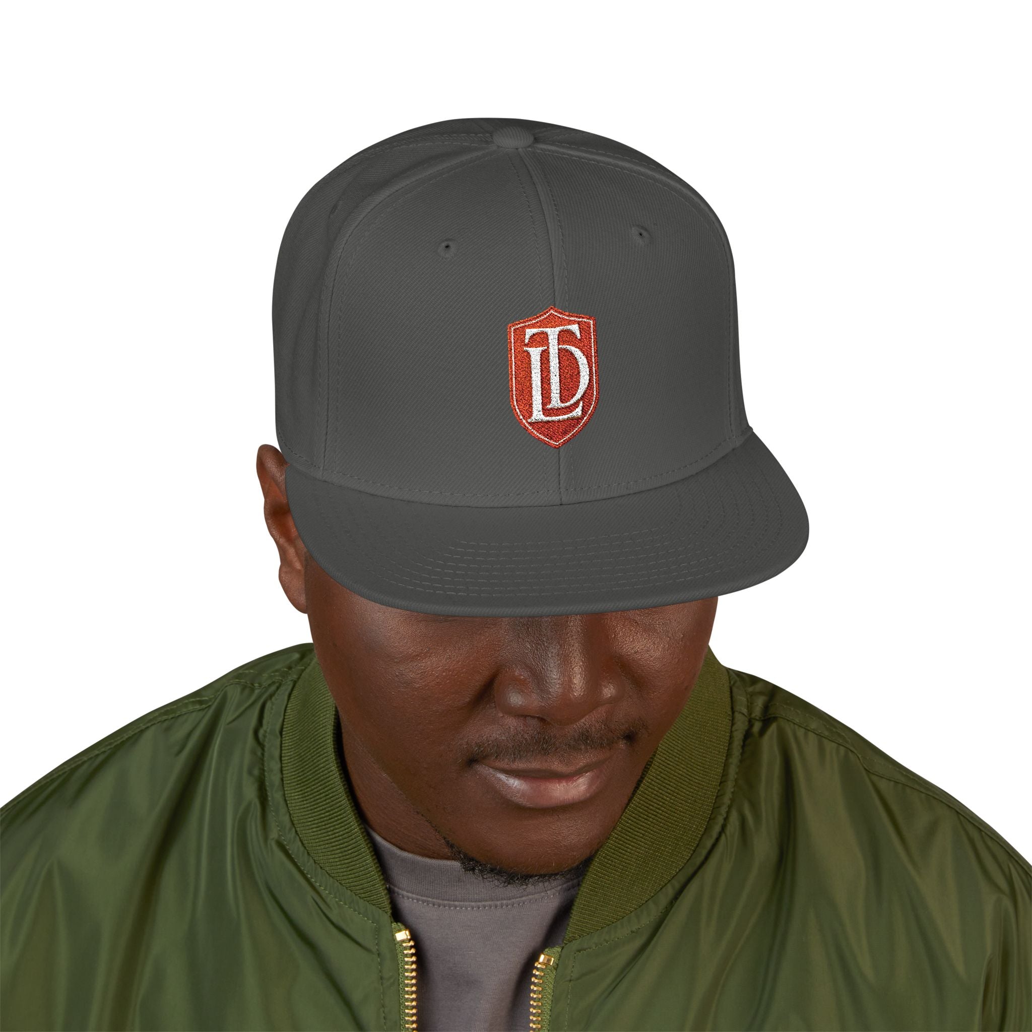 Embroidered Crest 'TDL' Snapback Hat