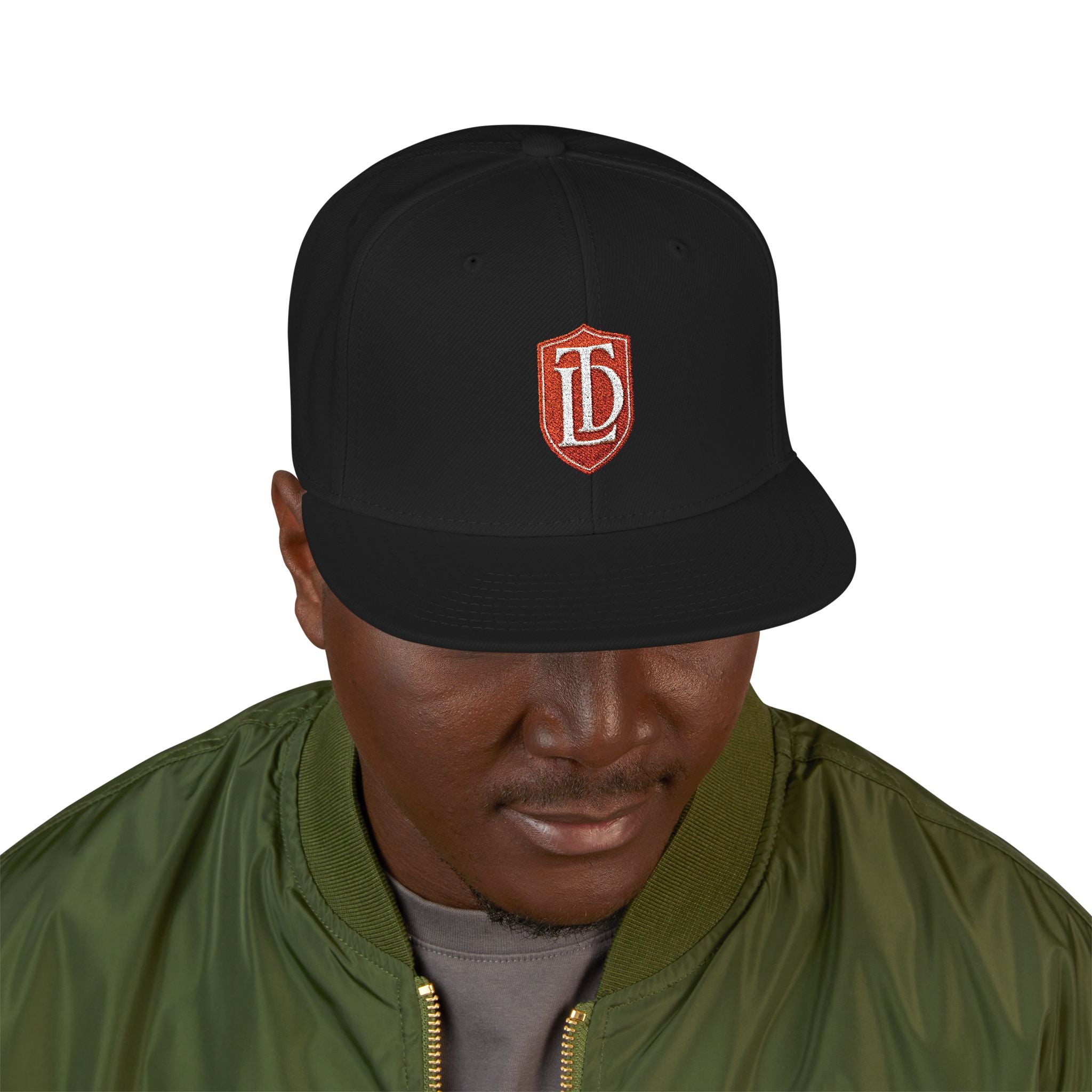 Embroidered Crest 'TDL' Snapback Hat