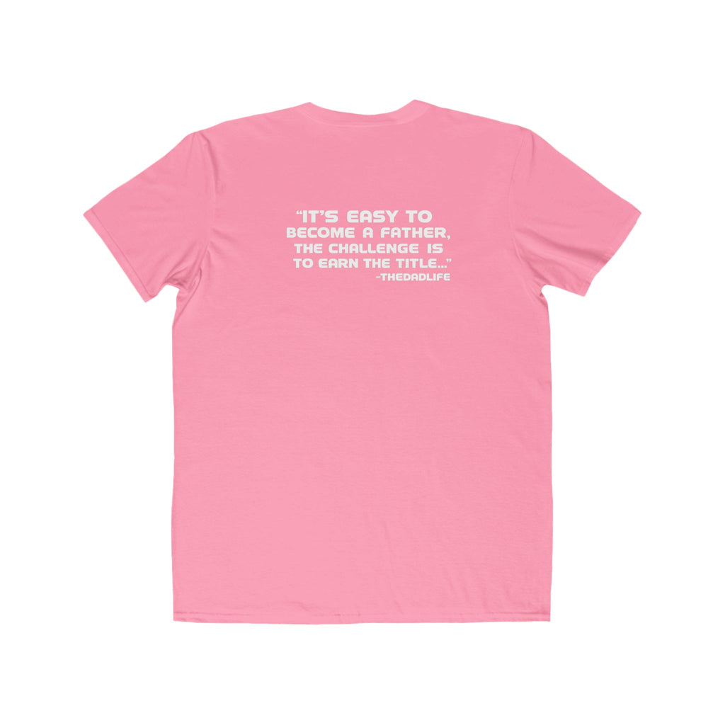 Men's Lightweight Tee — Minimalist 'TDL' Chest Logo & Father Quote
