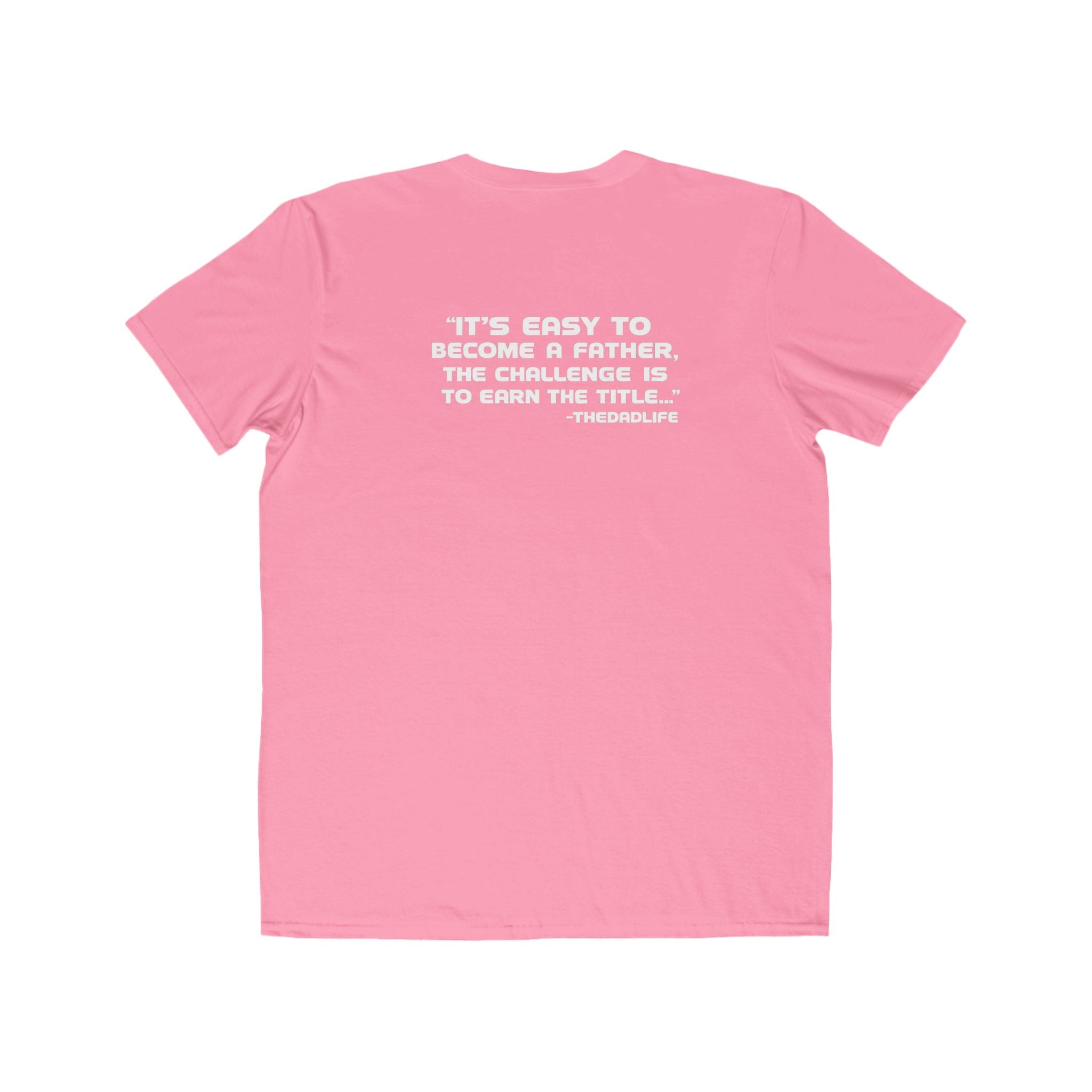 Men's Lightweight Tee — Minimalist 'TDL' Chest Logo & Father Quote