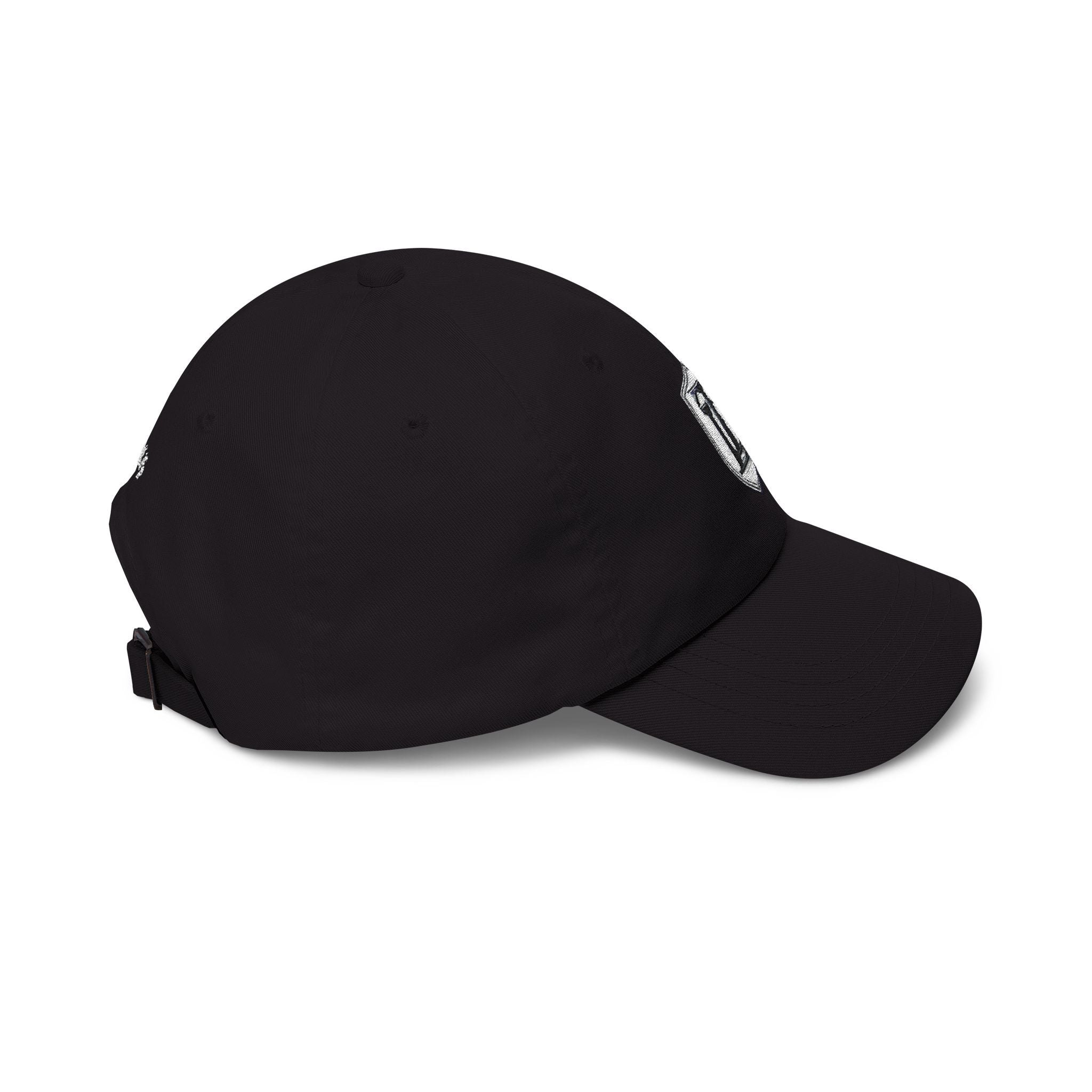 Classic Dad Cap - Embroidered TDL Monogram Baseball Hat (White Embroider)