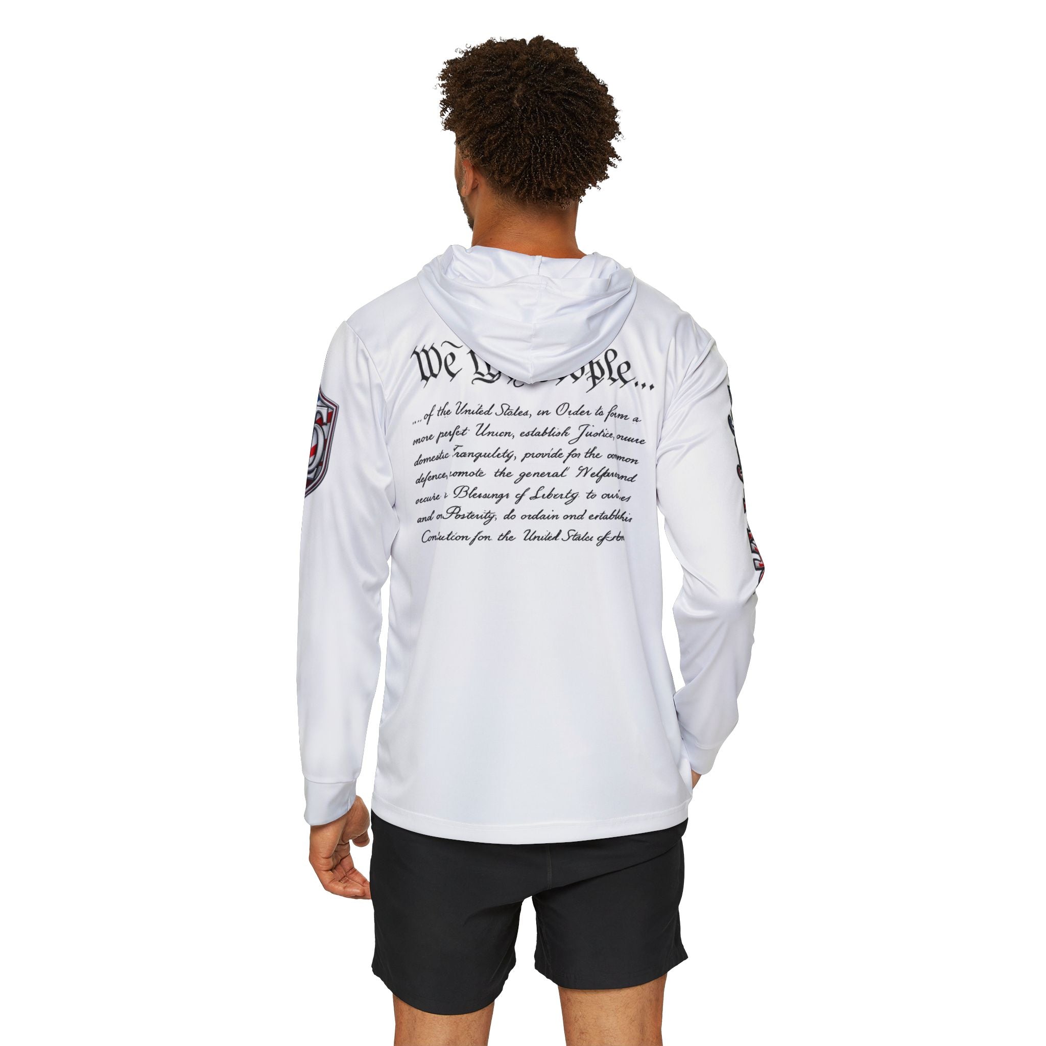 Patriotic 'TheDadLife' Sports Hoodie — 'We the People' Warmup Pullover