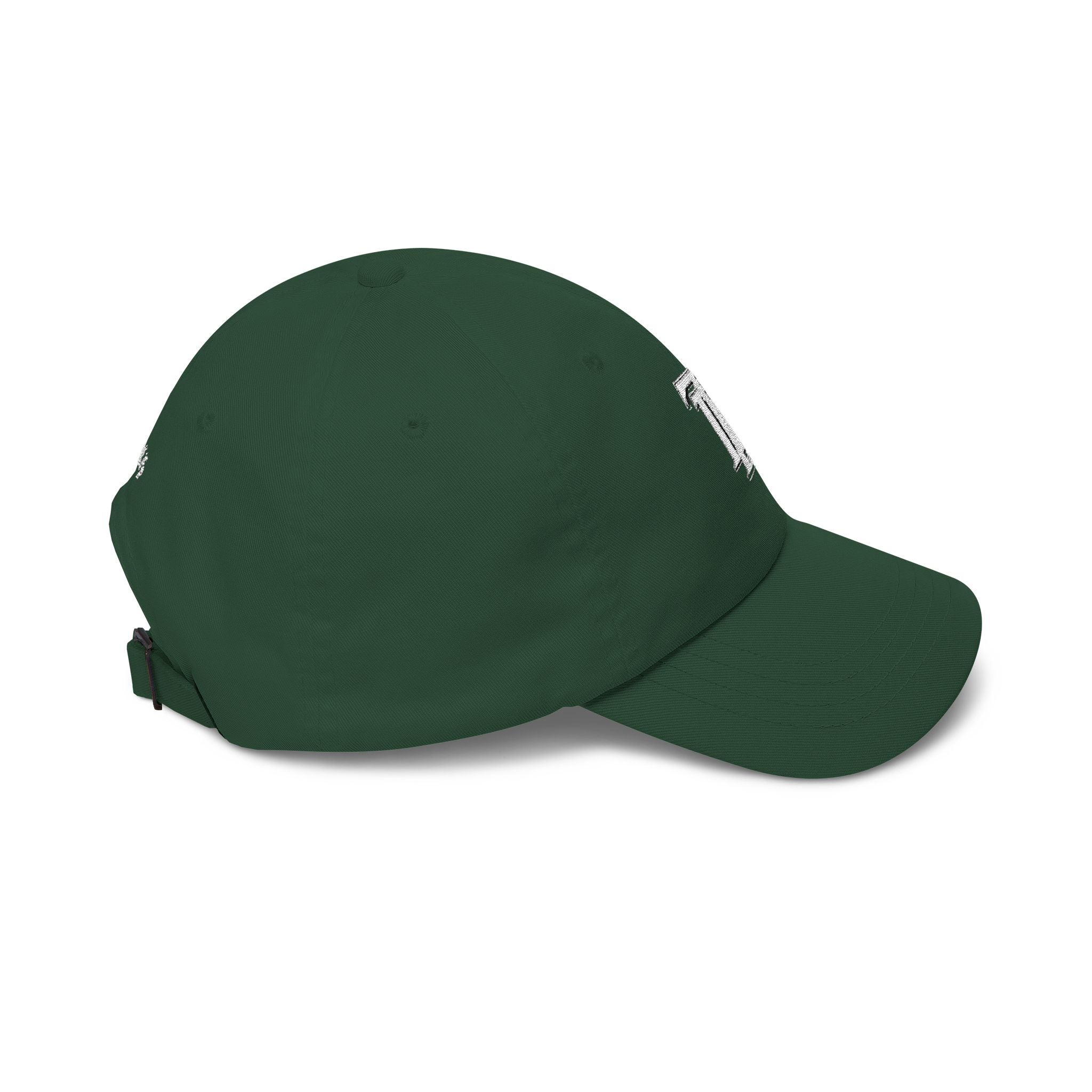 Classic Dad Cap - Embroidered TDL Monogram Baseball Hat (White Embroider)