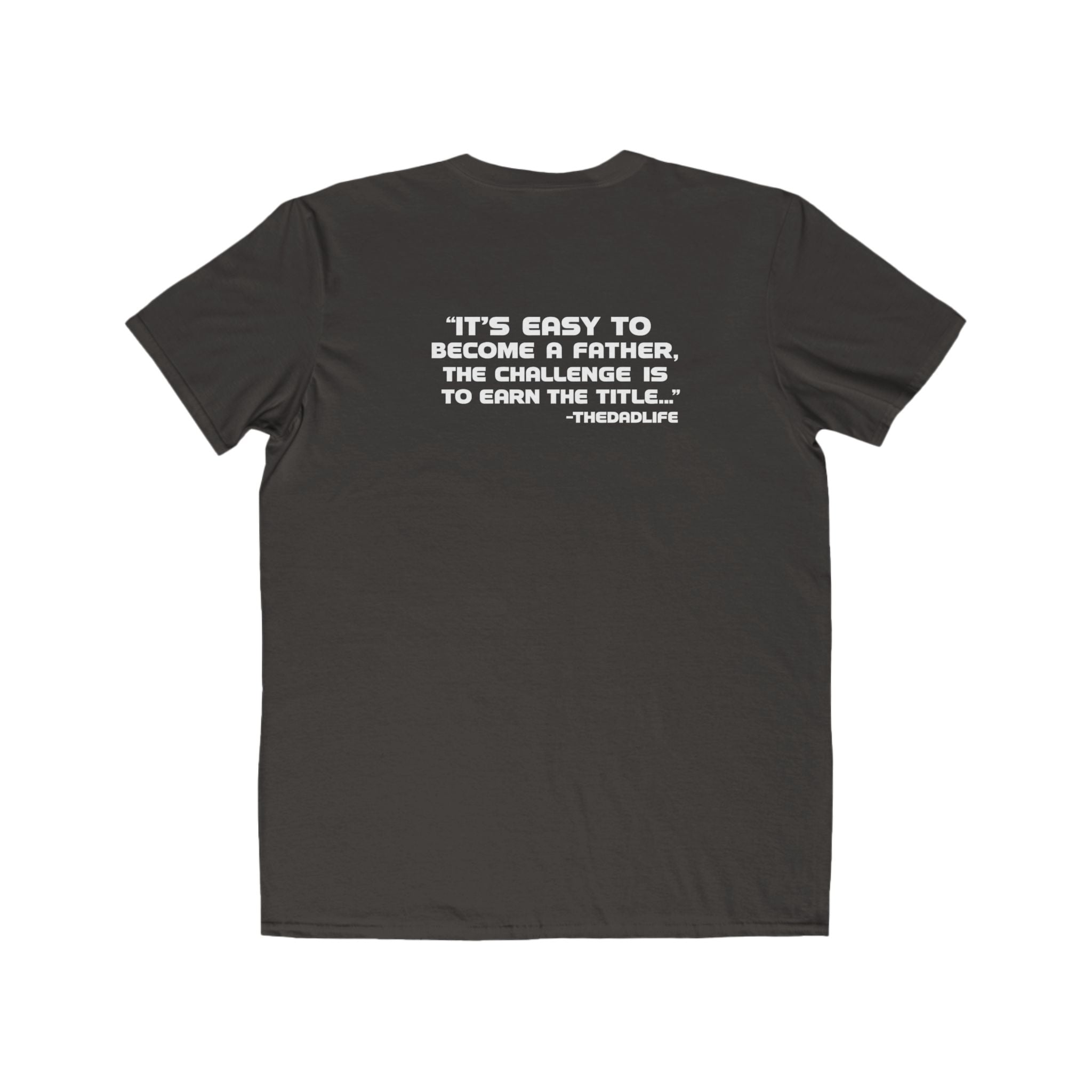 Men's Lightweight Tee — Minimalist 'TDL' Chest Logo & Father Quote