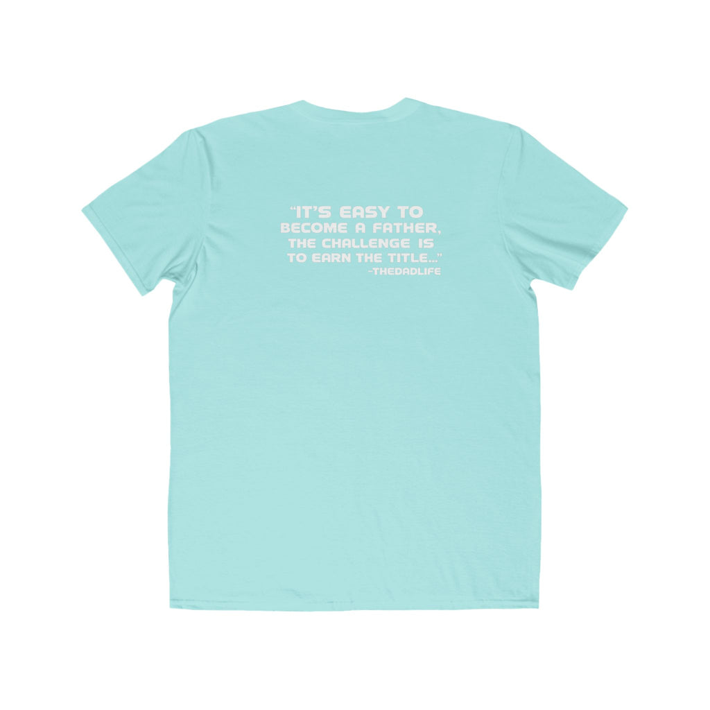 Men's Lightweight Tee — Minimalist 'TDL' Chest Logo & Father Quote