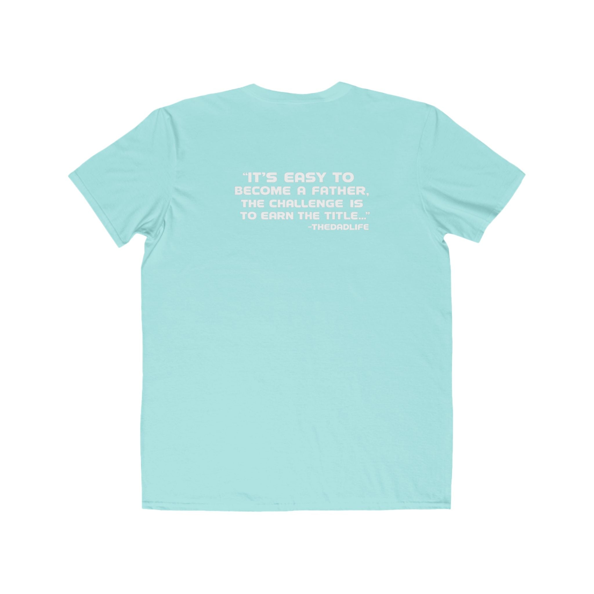 Men's Lightweight Tee — Minimalist 'TDL' Chest Logo & Father Quote