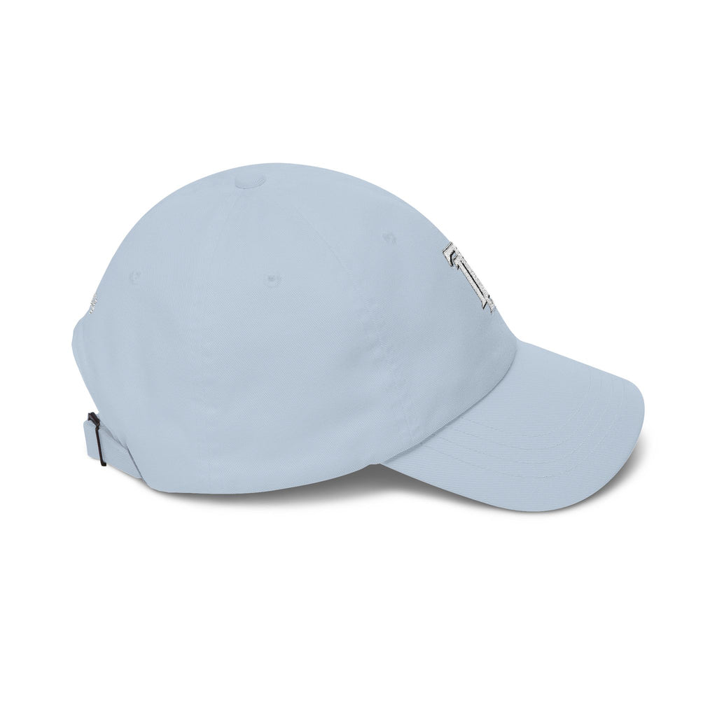 Classic Dad Cap - Embroidered TDL Monogram Baseball Hat (White Embroider)