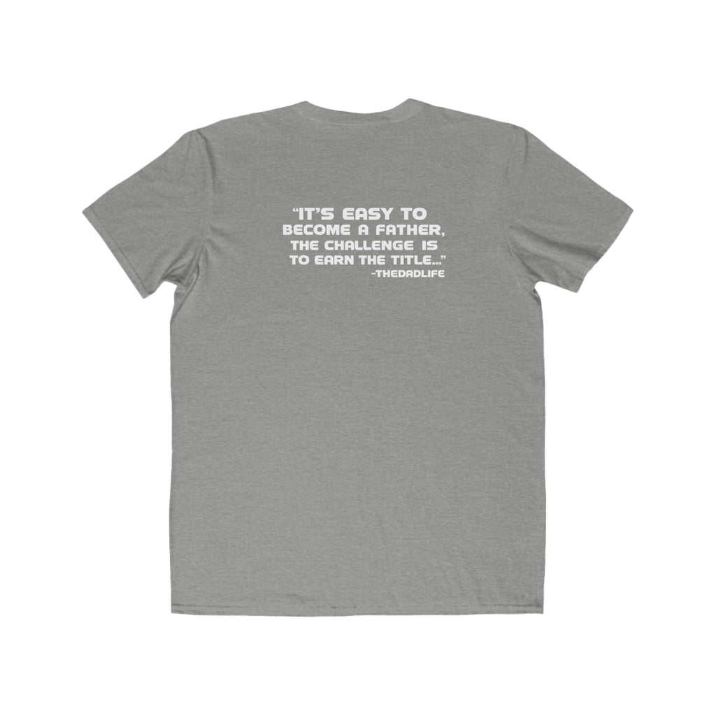 Men's Lightweight Tee — Minimalist 'TDL' Chest Logo & Father Quote