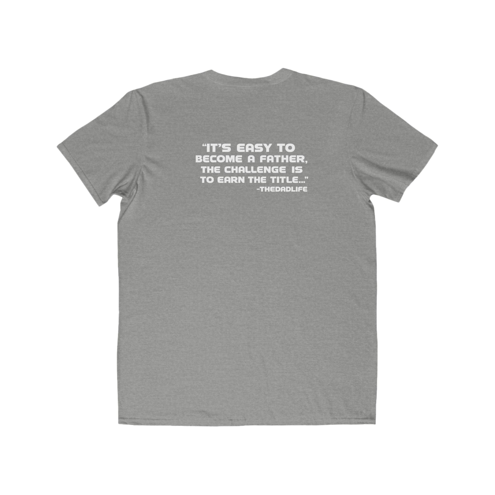 Men's Lightweight Tee — Minimalist 'TDL' Chest Logo & Father Quote