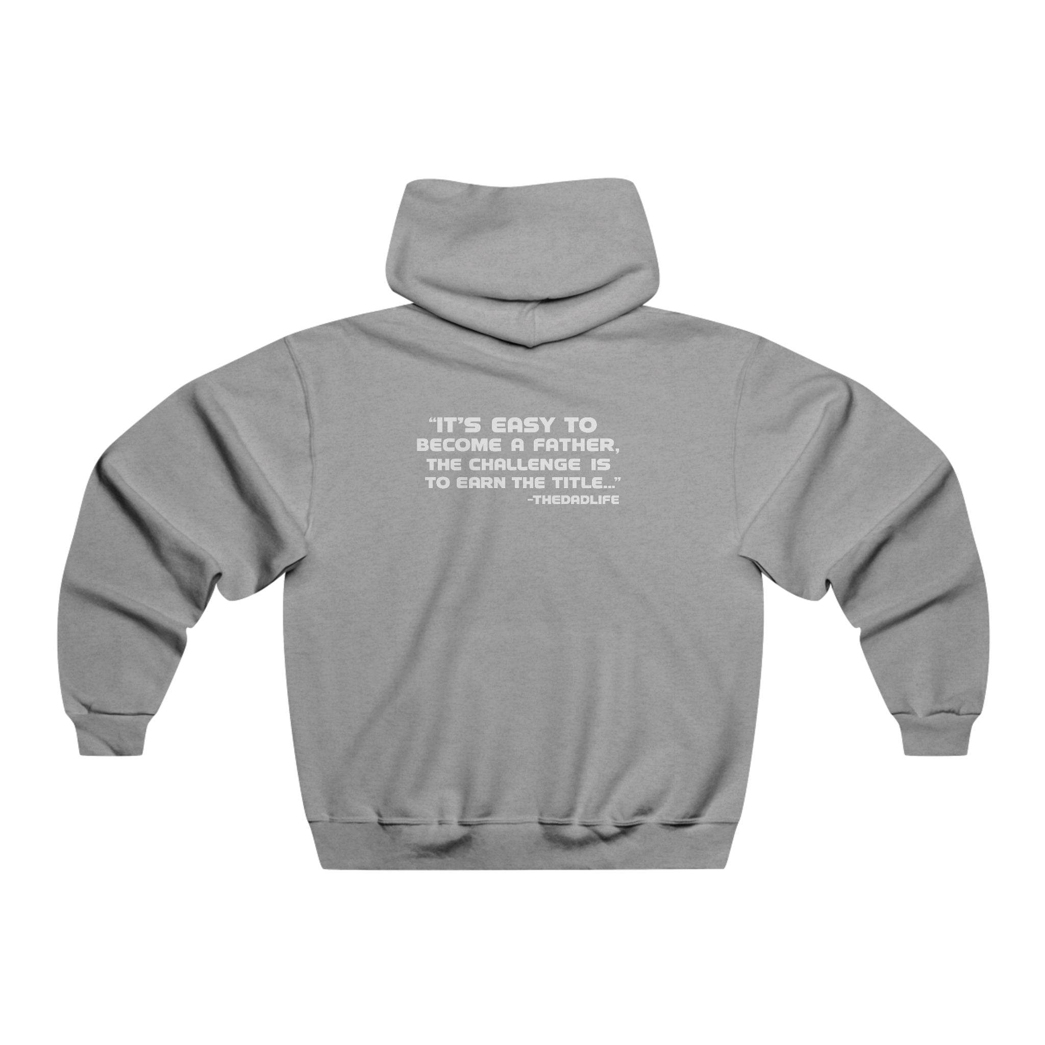 Minimal TDL Crest Hoodie — Small Front Shield Logo & Subtle Back Text Sweatshirt