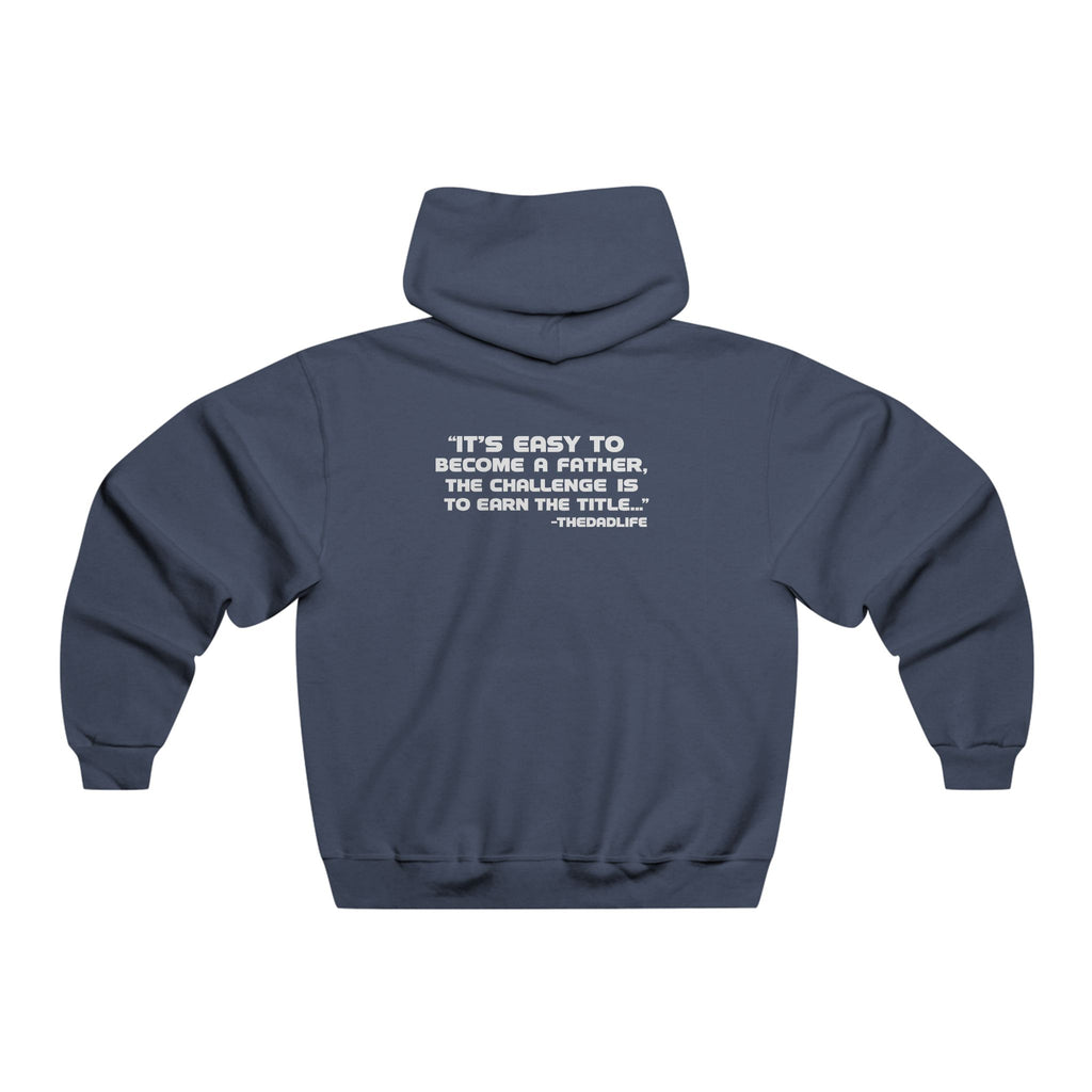 Minimal TDL Crest Hoodie — Small Front Shield Logo & Subtle Back Text Sweatshirt