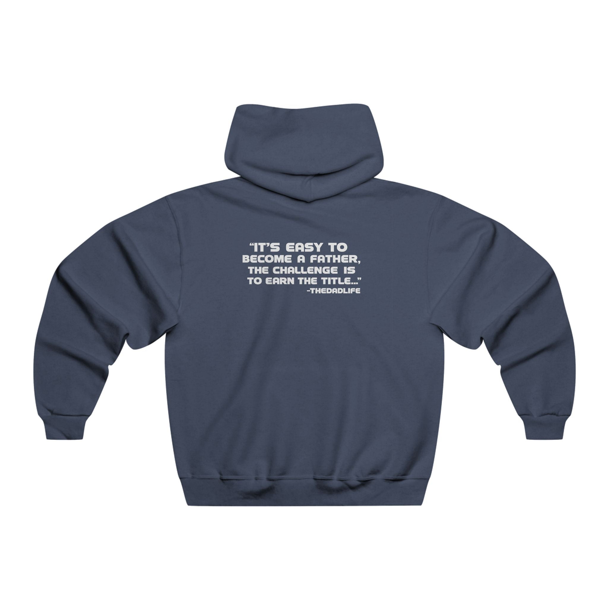 Minimal TDL Crest Hoodie — Small Front Shield Logo & Subtle Back Text Sweatshirt