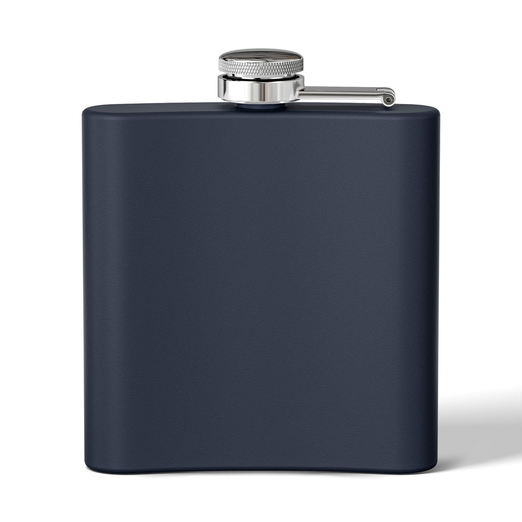 Fatherhood Quote Flask — 6oz Stainless Steel Hip Flask (“It’s easy to become a father, the challenge is to earn the title”)
