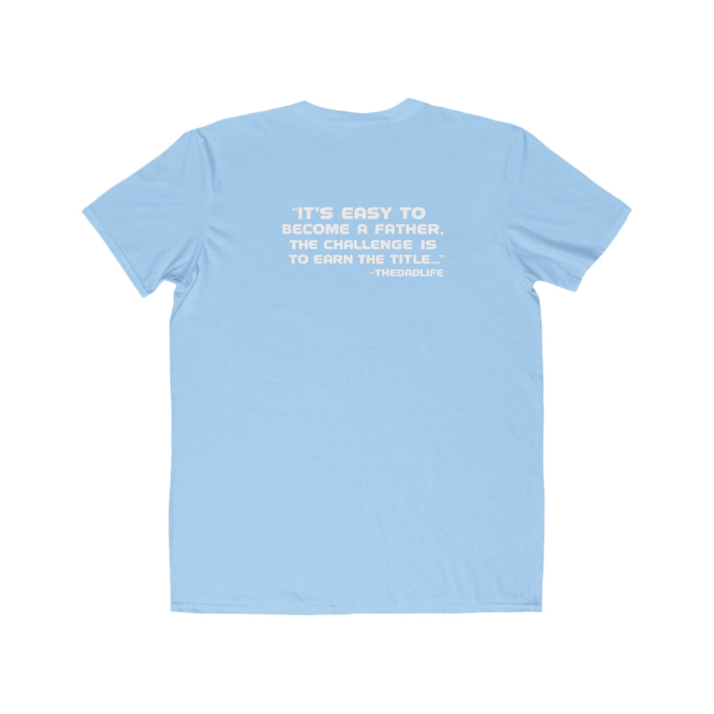 Men's Lightweight Tee — Minimalist 'TDL' Chest Logo & Father Quote
