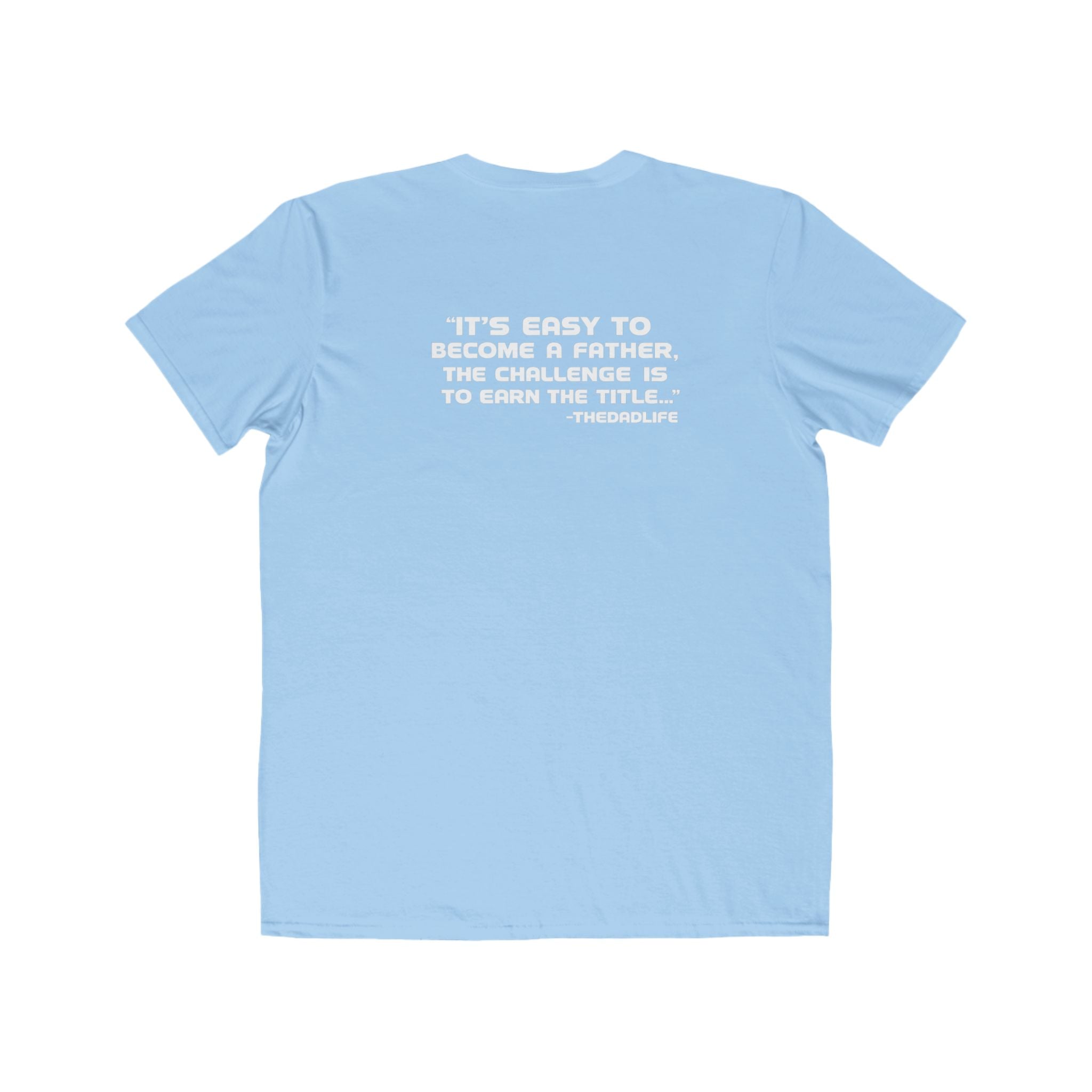 Men's Lightweight Tee — Minimalist 'TDL' Chest Logo & Father Quote